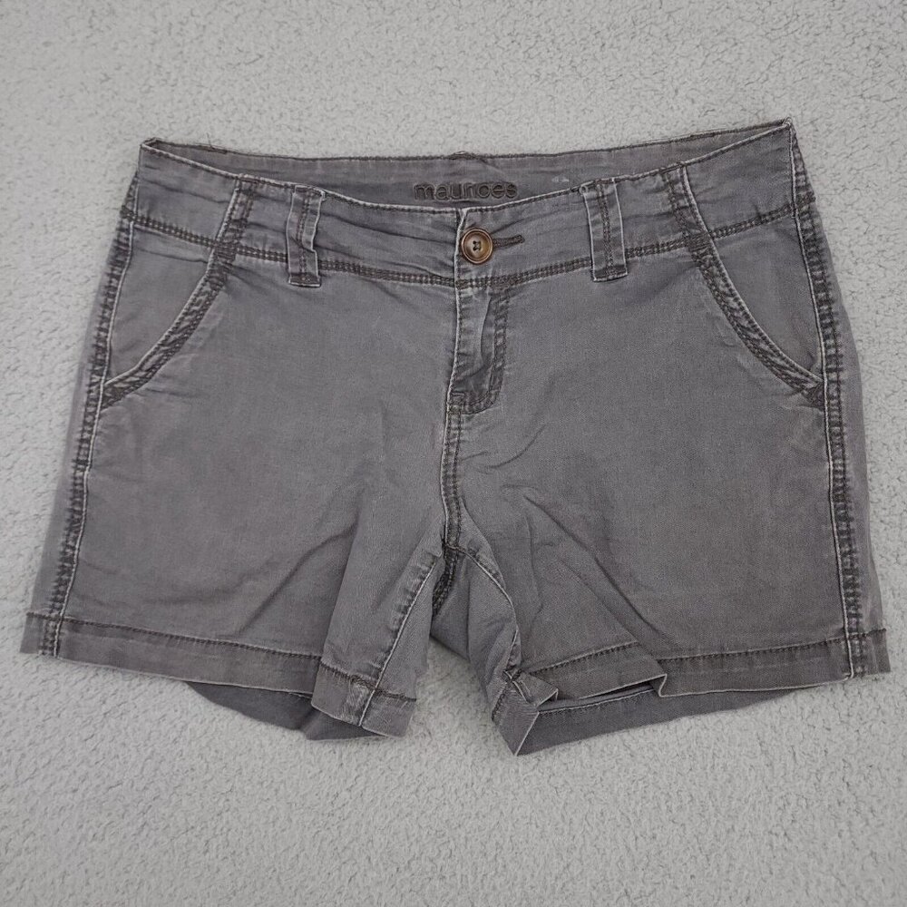 Maurices Women's Dark Wash Gray Bermuda Shorts Size 3/4